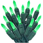 M6 LED Christmas Lights | Faceted Mini Christmas Light Strings | 70 Lights Count