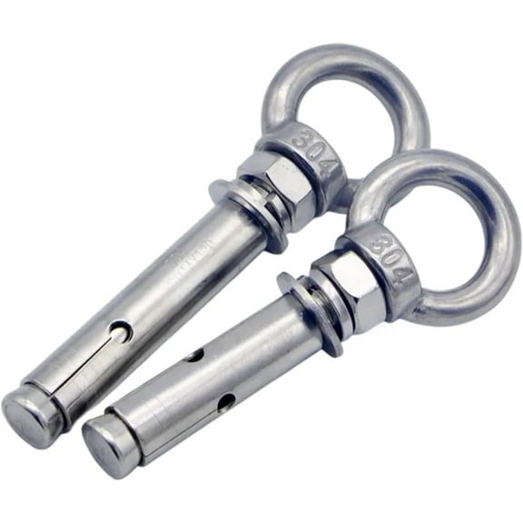M6 M16 Sleeve Anchor Concrete Expansion Eye Bolt 304Stainless Steel Installation Artifact Hook Universal Ring Expansion Screws (Size : M10x90mm 2pcs)