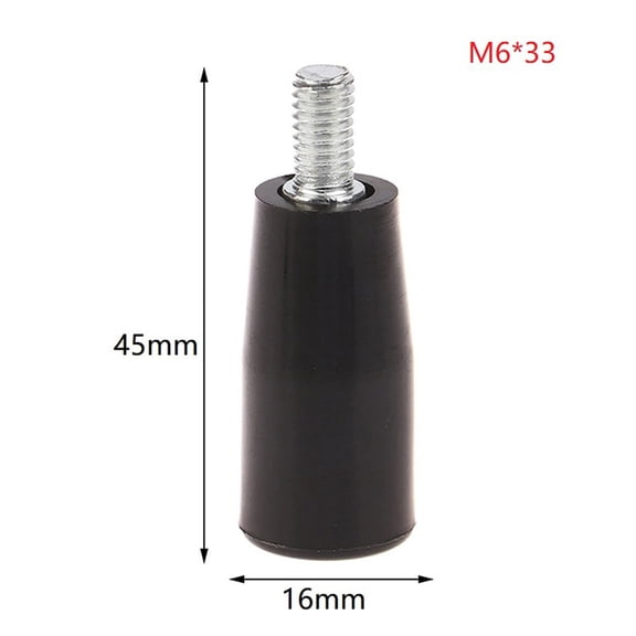 M6 M8 M10 Revolving Handwheel Handle With Male Threaded Stem For Milling Machine Lathe Grinding Machine Black Silver Plastic Metal Tool Accessory M6X33