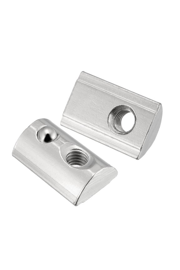 M6 Roll Ball Elastic Nuts for 4545 Series Aluminum Extrusion Profile for 9.8mm T Slot 12 Pcs