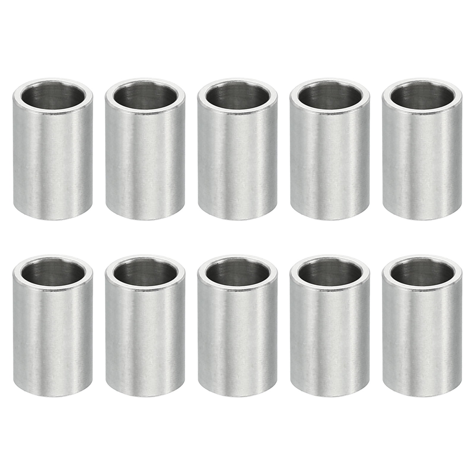 10 Entretoises M6 En Acier Inoxydable - Dimensions 6,1 Mm Intérieur, 8 Mm Extérieur, 8 Mm Long