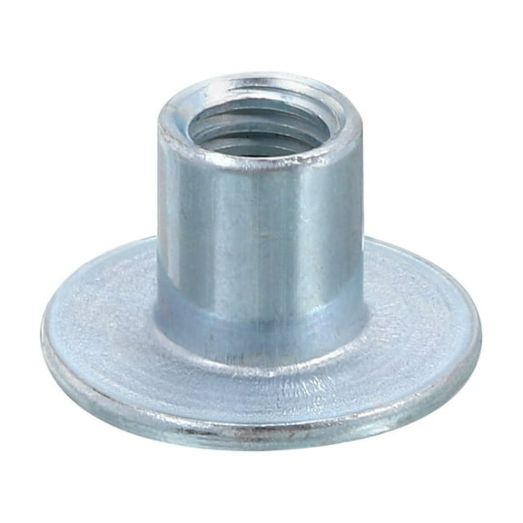 M6 T-nuts, 12 Pack Carbon Steel Tee Nut Round Base Weld Nuts 10mm Height