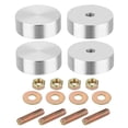 thumbnail image 1 of M6 Thread 30mm Diameter 10mm Thick Round Shape Aluminum Disc 4pack - with Mounting Screws, 1 of 6