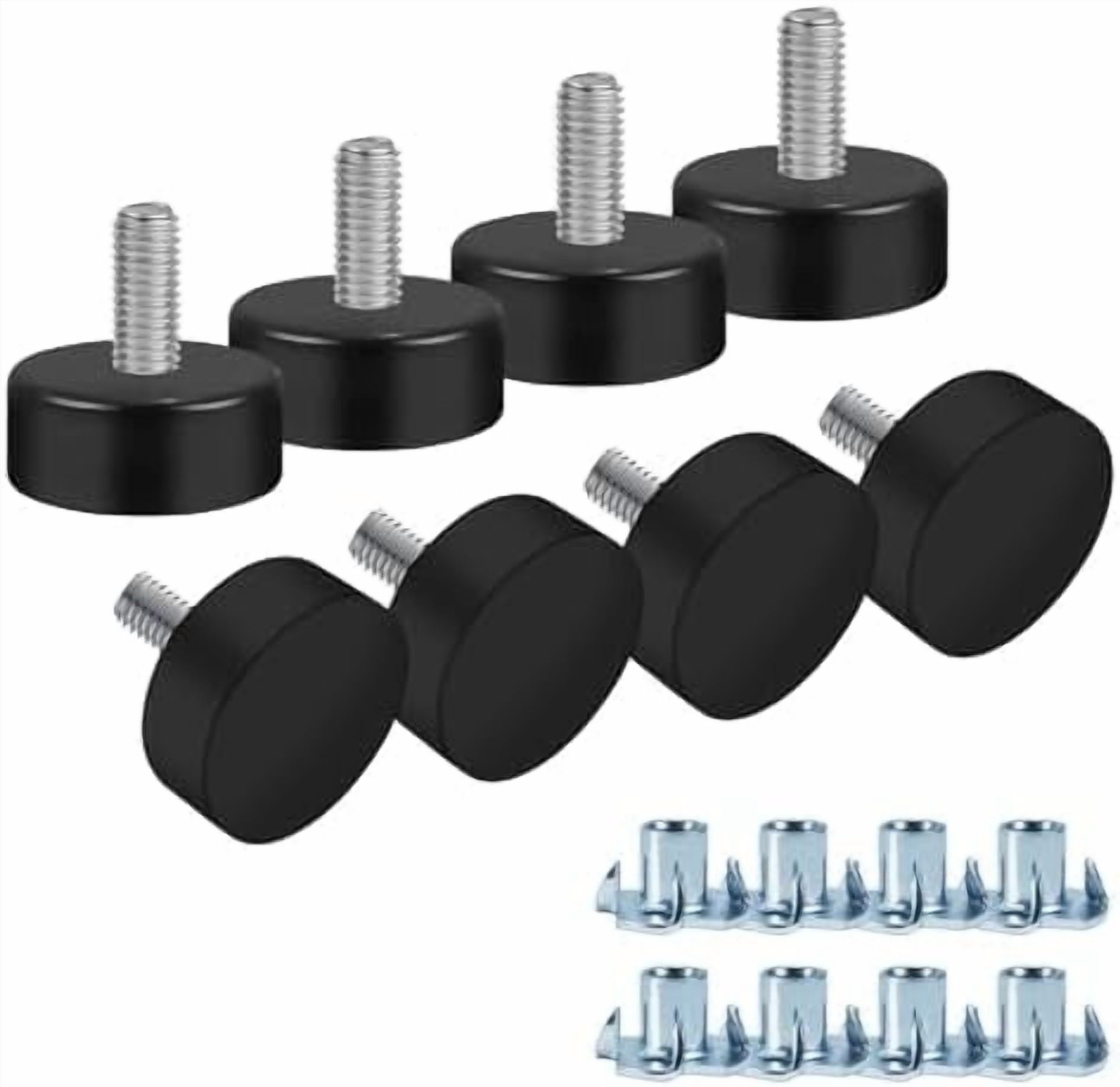 M6 Thread Furniture Feet Levelers, 8PCS Antislip Adjustable Levelers ...