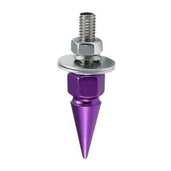 M6 Threaded Tip Screws CNC Car Styling License Plate Bolts Bolt' Washer N1Y7