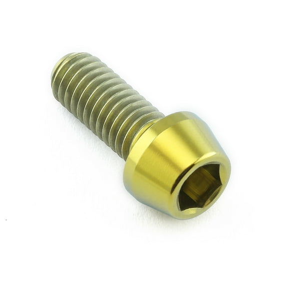 M6 Titanium Crank Arm Pinch Bolts Tapered Socket Cap
