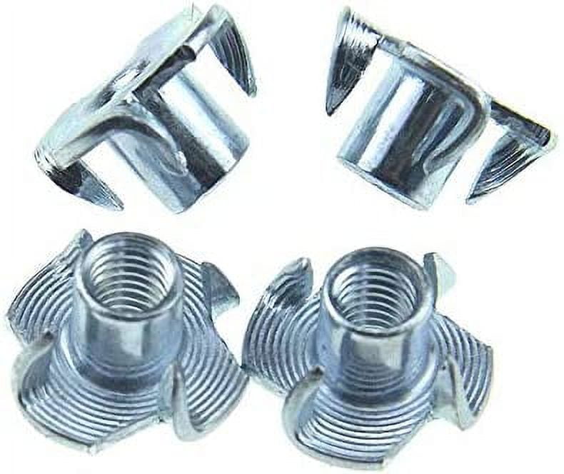 M6 X 10mm T Nut 4 Prong Tee Blind Nuts Threaded Insert Clean Threads No