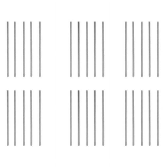 M6 X 150mm 304 Stainless Steel Fully Threaded Rod Bar Studs Hardware 30 Pcs