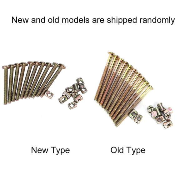 M6 Zinc Plated Steel Hex Socket Head Cap Bolt and Barrel Nut Set for Furniture Assembly, 40mm Length