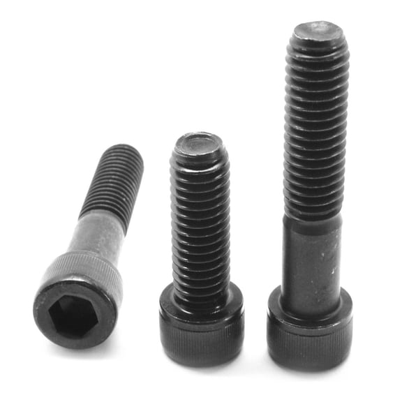 M6 x 1.00 x 18 MM (FT) Coarse Thread ISO 4762 / DIN 912 Class 12.9 Socket Head Cap Screw Alloy Steel Black Oxide Pk 100