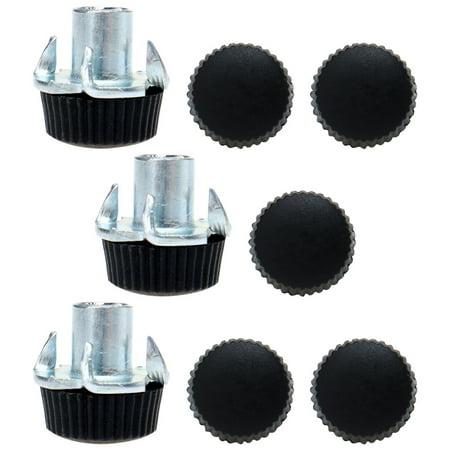M6 x 10 x 16mm Leveling Feet Adjustable Leveler Floor Protector for Table 8pcs
