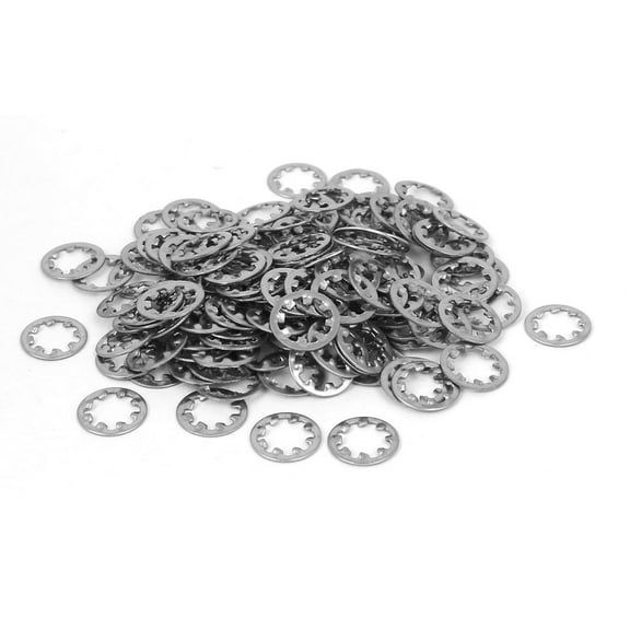 M6 x 11mm x 1mm 304 Stainless Steel Internal Tooth Star Washers 50Pcs