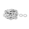 thumbnail image 1 of M6 x 12mm x 0.5mm Stainless Steel Flat Pad Washer Gasket Silver Tone 50pcs, 1 of 1