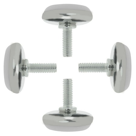 M6 x 15 x 30mm Furniture Leveling Feet Adjustable Leveler for Cabinet Leg 4pcs