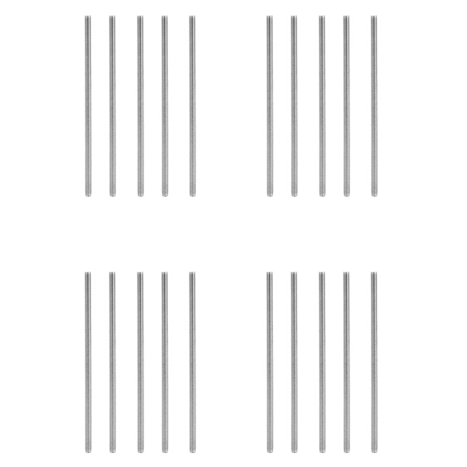 M6 x 150mm 304 Stainless Steel Fully Threaded Rod Bar Studs Hardware 20 Pcs