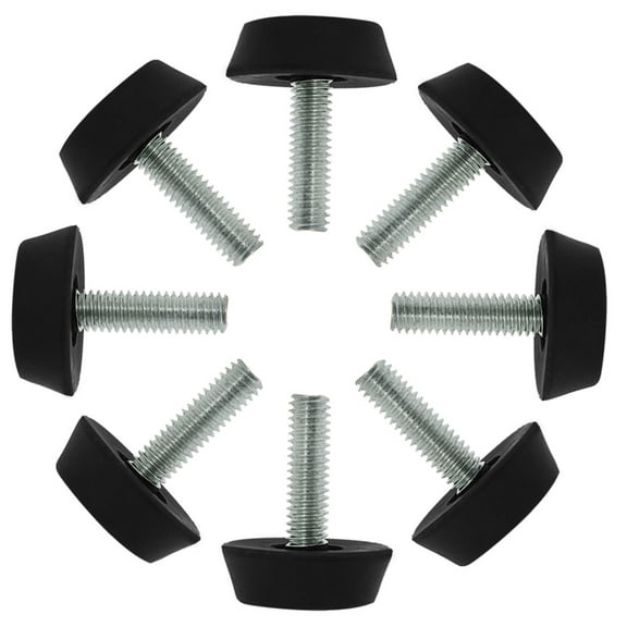 M6 x 20 x 25mm Furniture Glide Leveling Feet Floor Protector for Table Leg 8pcs
