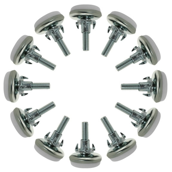 M6 x 20 x 30mm Leveling Feet Adjustable Leveler for Furniture Table Leg 12pcs