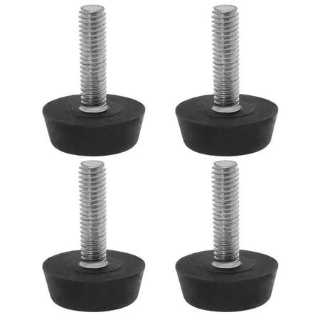 M6 x 22 x 22mm Furniture Glide Leveling Feet Floor Protector for Table Leg 4pcs