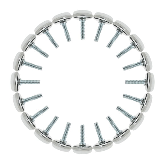 M6 x 25 x 30mm Leveling Feet Adjustable Leveler for Desk Chair Machine Leg 20pcs