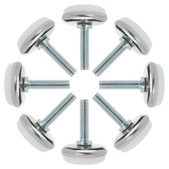 M6 x 25 x 30mm Leveling Feet Adjustable Leveler for Desk Chair Machine Leg 8pcs