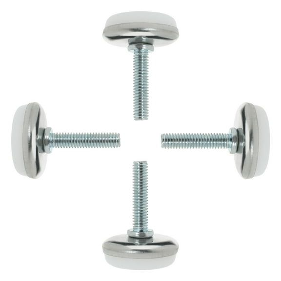 M6 x 25 x 30mm Leveling Feet Adjustable Leveler for Desk Chair Machine Leg 4pcs