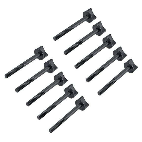 M6x20mm Thumb Screw 30mm Rod Plastic Screws Metric Partial Thread 10 Pcs M6x30mm 60mm 10Pcs