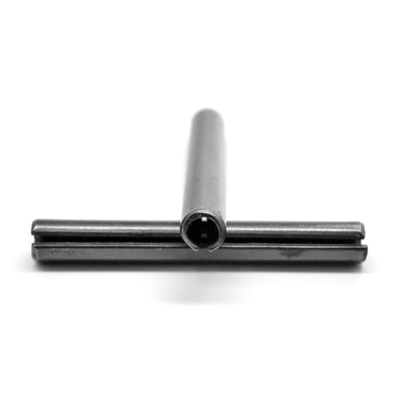 M6 x 36 MM Roll Pin/Spring Pin Medium Carbon Steel Black Oxide Pk 50