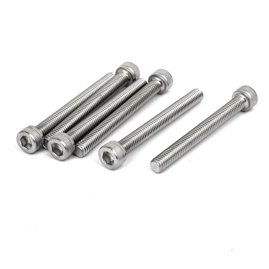 M6 x 55mm Thread 304 Stainless Steel Hex Socket Head Cap Screw