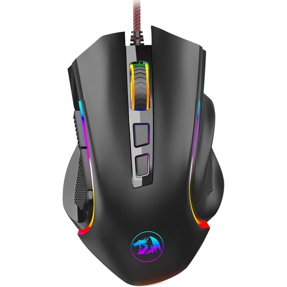 M602 Gaming ,  RGB Gaming  Wired with 7200 Adjustable DPI, 9 Programmable Buttons, Professional Software for Gamer Office [Black]
