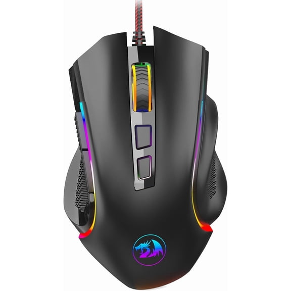 M602 Gaming ,  RGB Gaming  Wired with 7200 Adjustable DPI, 9 Programmable Buttons, Professional Software for Gamer Office [Black]