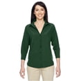 thumbnail image 1 of M610W Harriton Ladies' Paradise 3/4-Sleeve Performance Shirt Palm Green S, 1 of 3