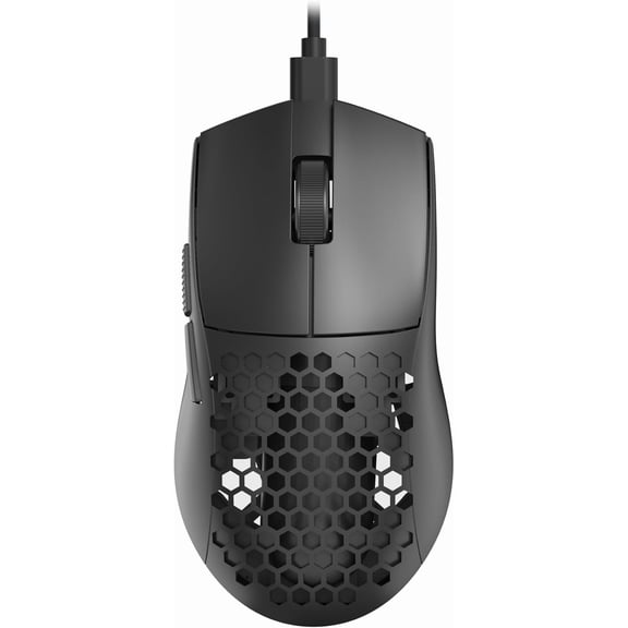 M617 Ultralight Honeycomb Shell Wired Gaming Mouse, 41g, 10,000 DPI, 6 Programmable Buttons, Drag-Free Paracord, Type-C Gamer Mouse with 2 Side Buttons for PC/Mac/Laptop,