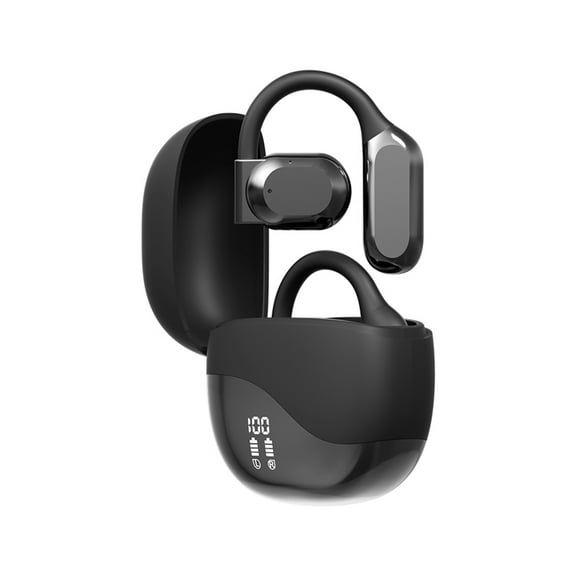 M62 wireless bluetooth headset Intelligent digital display Call noise cancellation Surround stereo sound Fingerprint touch control OWS on-ear sports headset Suitable for travelling business and study