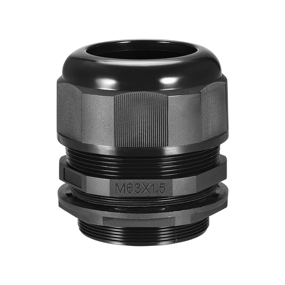 M63 Cable Gland 3 Holes Waterproof IP68 Nylon Joint Adjustable Locknut for 11-13mm Dia