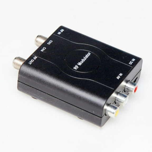 M65A For RCA RF Coaxial Modulator: VHF Converter CVBS Adapter CH3/CH4 NTSC TV Satellite TV Receiver