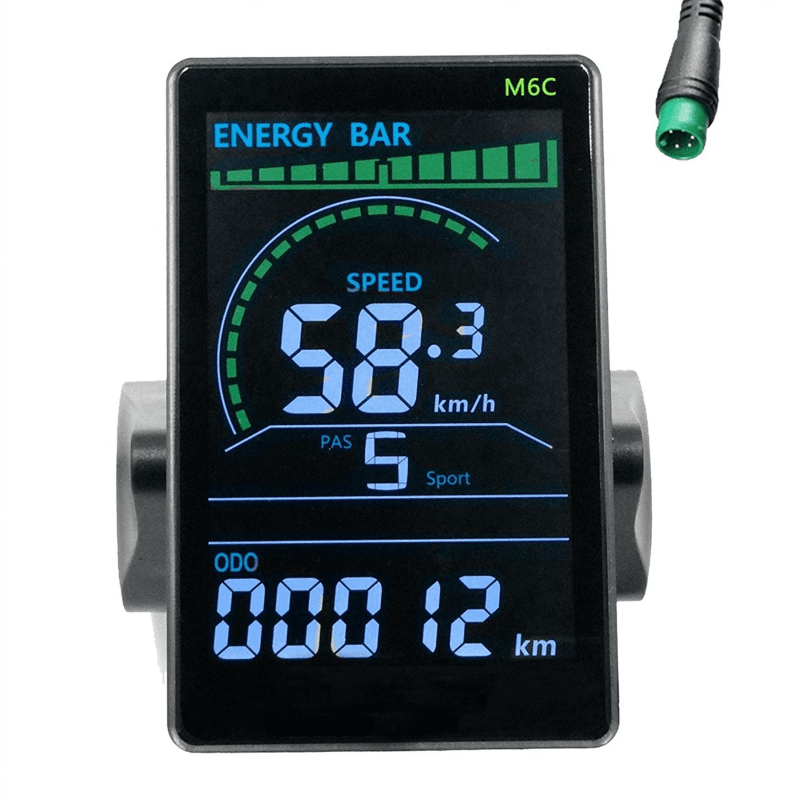 Runioney H6C SM 6PIN E Scooter, Lcd Display, Meetapparaat, 24 V 60 V Paneel Kleurenscherm Met Usb Uart Voor Reserveaccessoires Elektrische Fietsen 1012254580