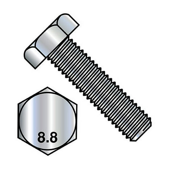 M6X12 Din 933 8 Point 8 Metric Fully Threaded Cap Screw Zinc (Pack Qty 1,000) BC-M612D9338