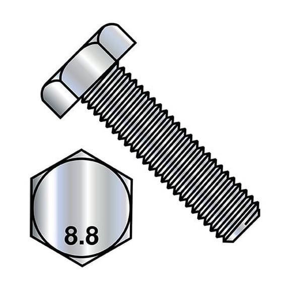 M6X14 Din 933 8 Point 8 Metric Fully Threaded Cap Screw Zinc (Pack Qty 1,000) BC-M614D9338