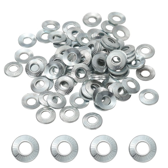 Uxcell Flat Washers Steel Belleville Spring Disc Washer White Zinc ...