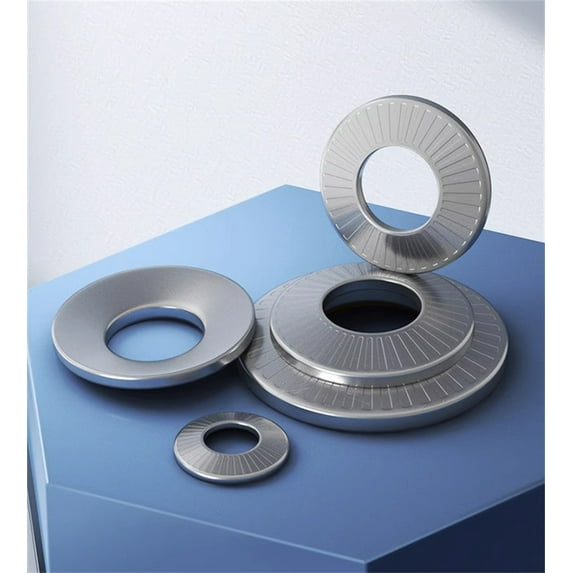 M6x18 (20pcs)Wide edge Belleville Washers Conical Disc Spring Cup Washers 304 Stainless Steel, including narrow, medium and wide edges.
