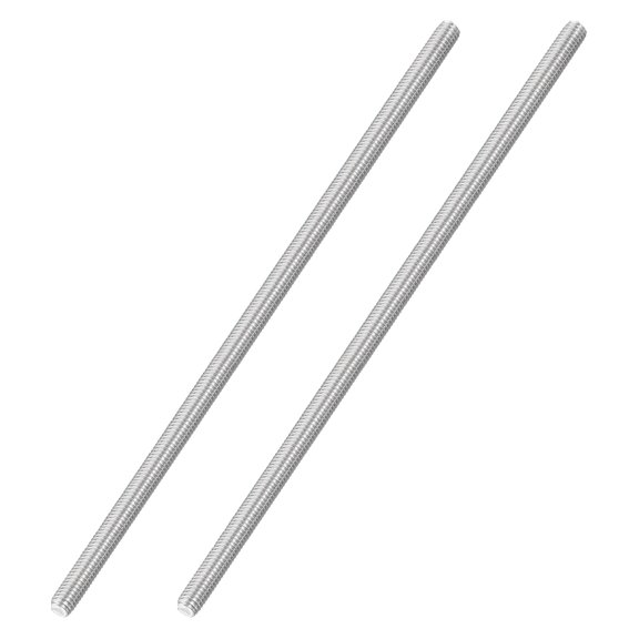 M6x180mm Fully Threaded Rod, 2Pcs 316 Stainless Steel 1 Pitch Threaded Screw