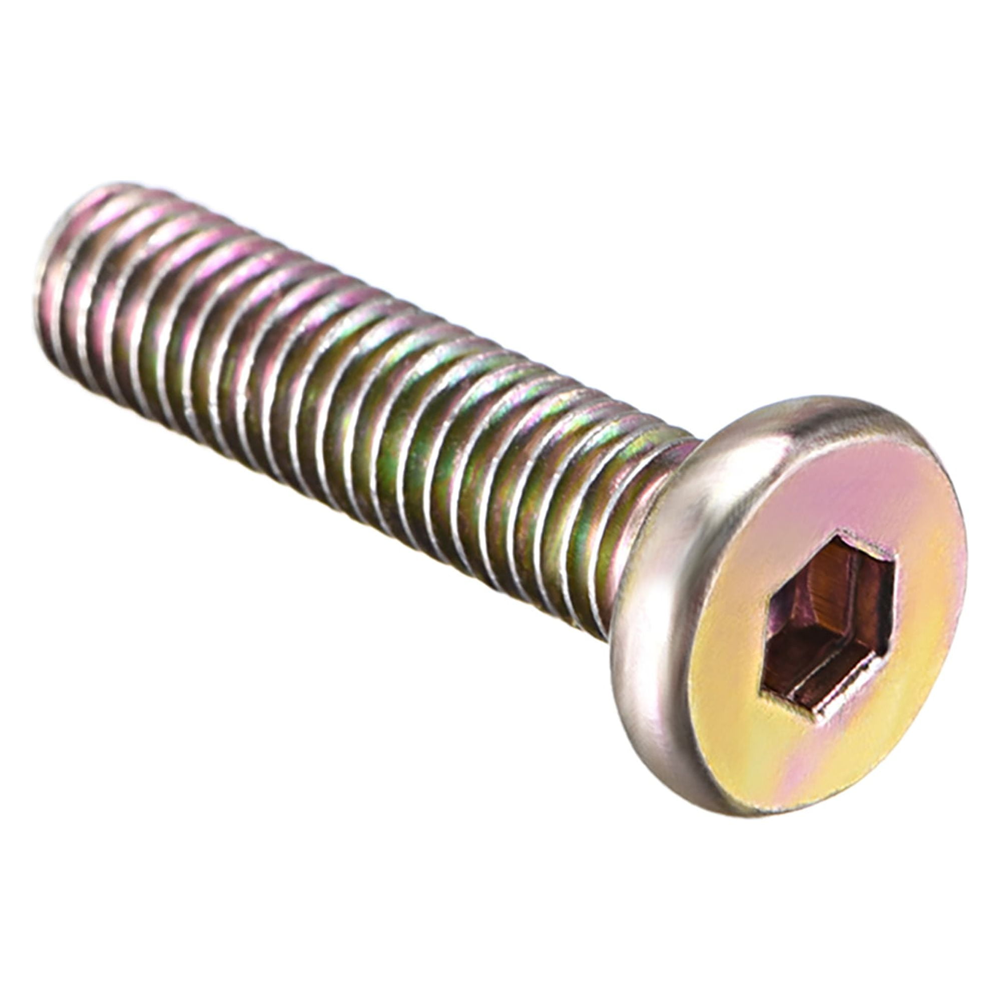 M6x25mm Furniture Bolts Carbon Steel Zinc Plated 20 Pack