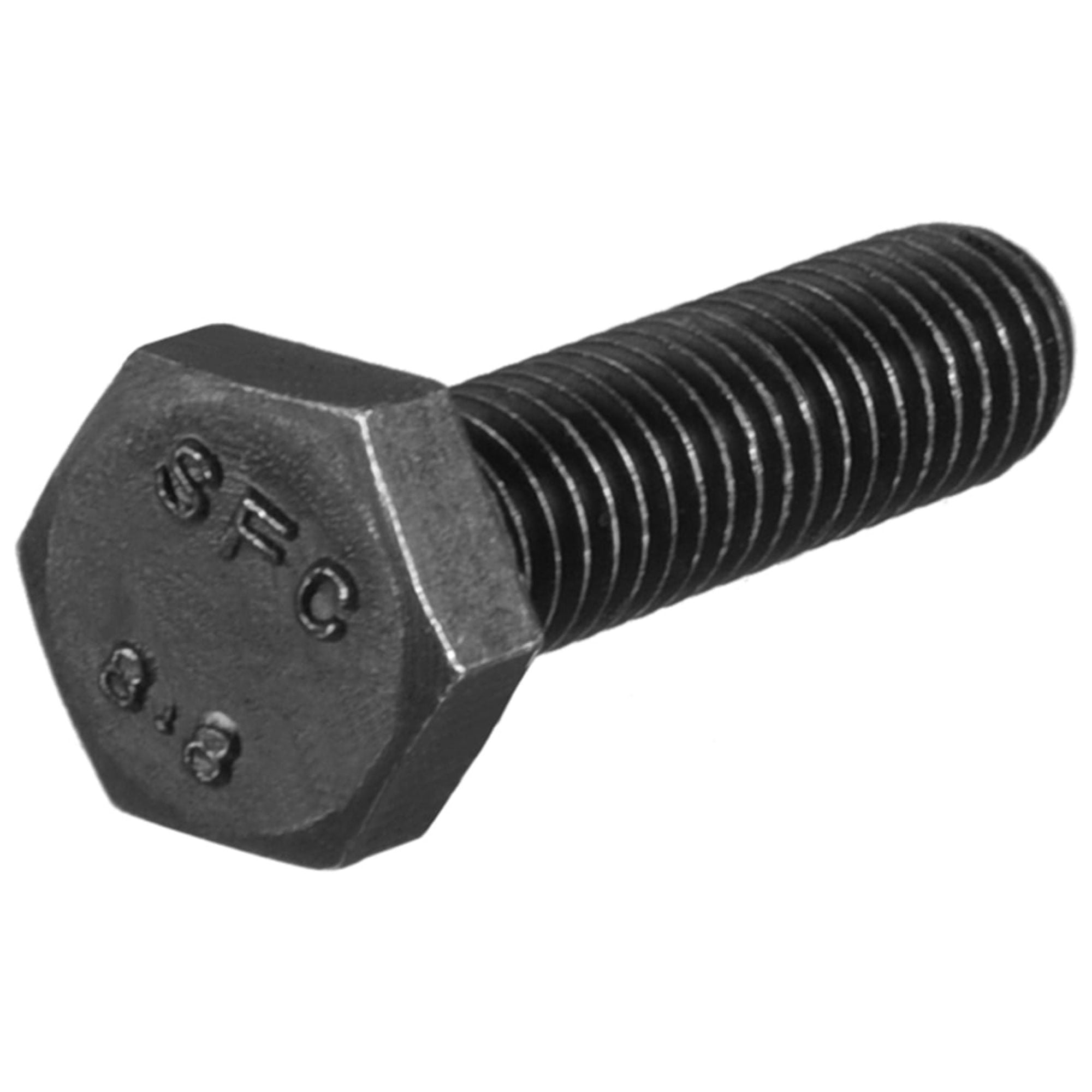 M6x25mm Hex Bolts Grade 8.8 Carbon Steel Black 30 Pack