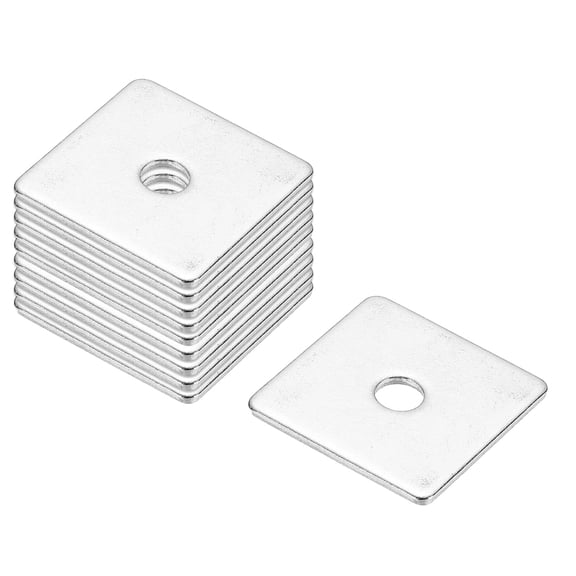 M6x30x2mm Square Washers, 36pcs Square Plate Washers Square Strut Washer Bearing Plate 304 Stainless Steel Flat Pad Spacer Hardware Fastener Nut Bolt Gasket