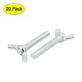 thumbnail image 1 of M6x35mm Thread Metal Butterfly Wing Nut Metric Screws Bolt 20pcs, 1 of 5