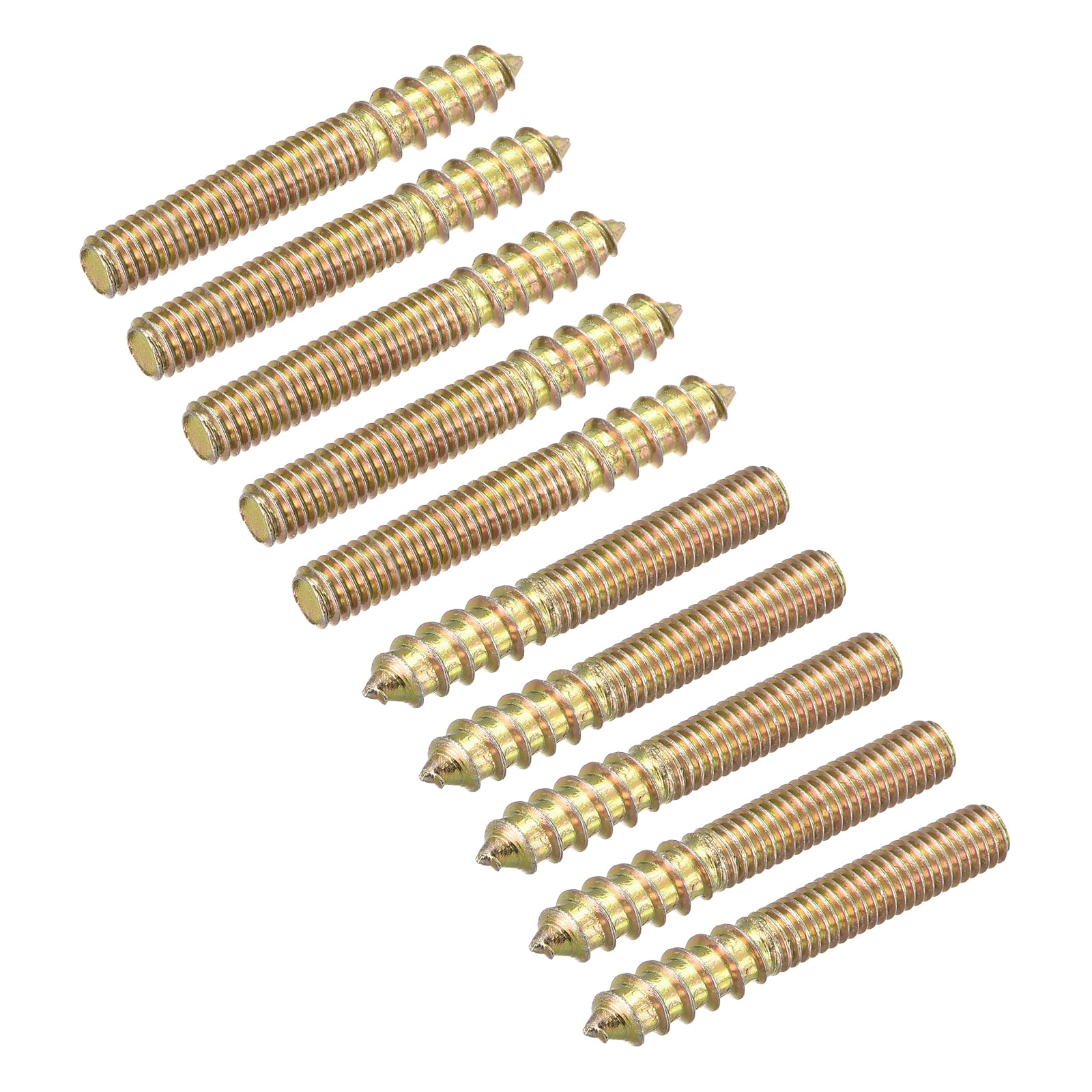 M6x40mm Hanger Bolts, 48 Pack Double Ended Thread Dowel Screws for Wood ...
