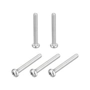 M6x50mm Torx Security Machine Screws, 5 Pack 316 Stainless Steel Pan Head Tamper Proof Screw Fasteners Bolts