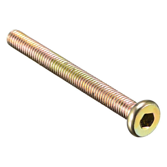 M6x60mm Furniture Bolts Carbon Steel Zinc Plated 20 Pack