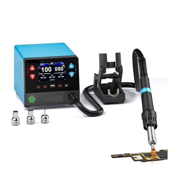 M7 1000W Intelligent Hot Air Station, 9-Channel Digital BGA Rework Kit