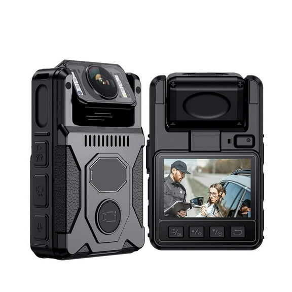 M7 128GB GPS Body Worn Camera 180 Rotatable Lens Mini Camera with LED Screen 4000mAh Recording Body Camera Bike Cam ,Ultra HD